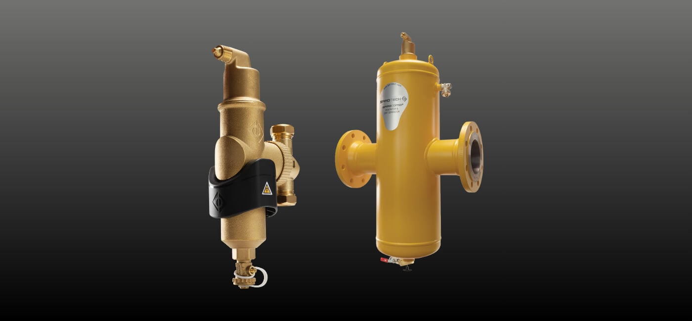 SpiroCombi Aire dearators & Dirt Separators